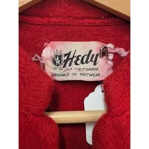 Vintage Red Wool Hedy Cardigan
